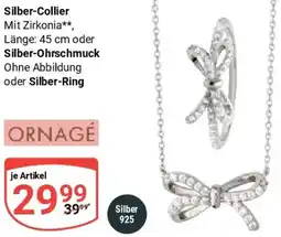 Globus ORNAGÉ Silber-Collier oder Silber-Ohrschmuck Angebot