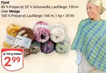 Globus Fjord oder Mirage Angebot