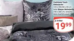 Globus Cashmere Touch Bettwäsche oder Sherpa Wohndecke Angebot