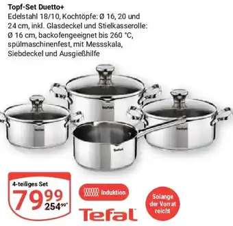 Globus Tefal Topf-Set Duetto+ Angebot