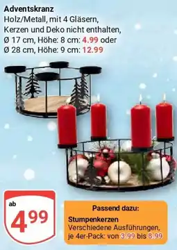 Globus Adventskranz Angebot