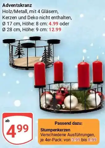 Globus Adventskranz Angebot