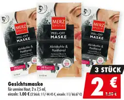 Mäc Geiz MERZ SPEZIAL Gesichtsmaske Angebot