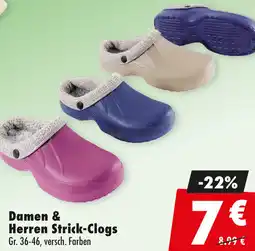 Mäc Geiz Damen & Herren Strick-Clogs Angebot