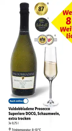 Lidl Valdobbiadene prosecco superiore docg Angebot