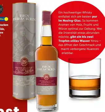 Lidl Ben bracken speyside single malt scotch whisky 29 jahre Angebot
