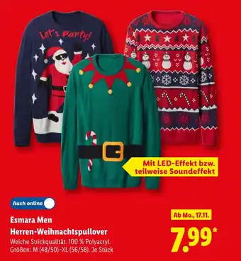 Lidl Esmara men herren-weihnachtspullover Angebot