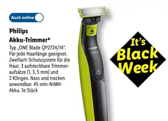 Lidl Philips akku-trimmer Angebot