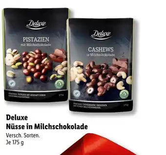 Lidl Deluxe nüsse in milchschokolade Angebot