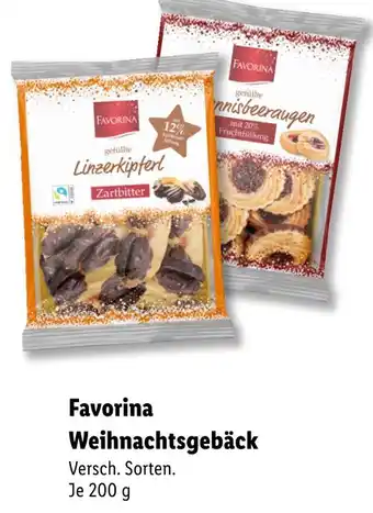 Lidl Favorina weihnachtsgebäck Angebot