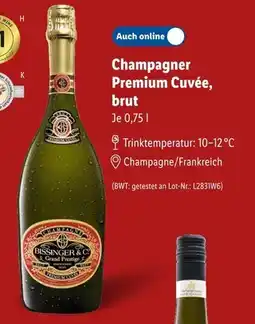 Lidl Bissinger & co. champagner premium cuvée, brut Angebot