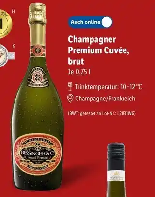 Lidl Bissinger & co. champagner premium cuvée, brut Angebot