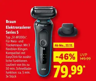 Lidl Braun elektrorasierer series 5 Angebot