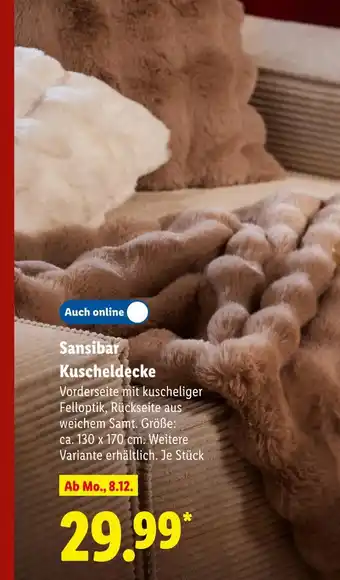 Lidl Sansibar kuscheldecke Angebot