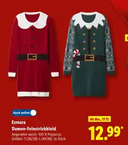 Lidl Esmara damen-feinstrickkleid Angebot