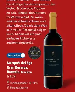 Lidl Marqués del ega gran reserva Angebot