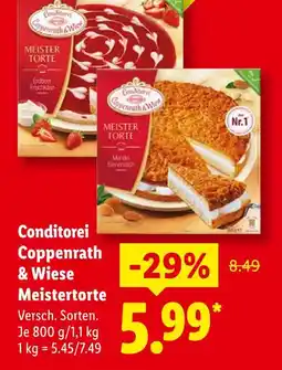 Lidl Conditorei coppenrath & wiese meistertorte erdbeer frischkäse Angebot
