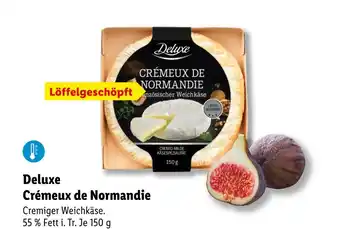 Lidl Deluxe crémeux de normandie Angebot