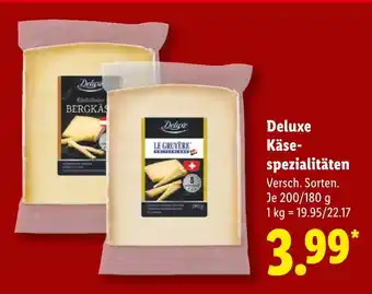 Lidl Deluxe kitzbüheler bergkäse Angebot