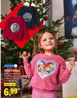 Lidl Teddy-pullover Angebot
