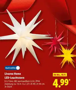 Lidl Livarno home led-leuchtstern Angebot