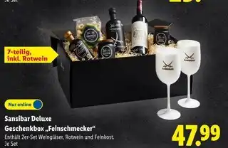 Lidl Sansibar deluxe geschenkbox „feinschmecker“ Angebot