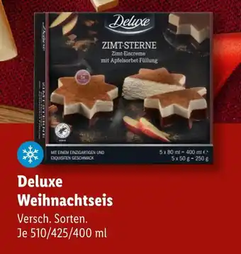 Lidl Deluxe weihnachtseis zimt-sterne Angebot
