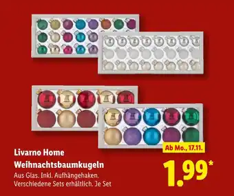 Lidl Livarno home weihnachtsbaumkugeln Angebot