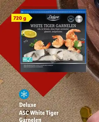 Lidl Deluxe asc white tiger garnelen Angebot