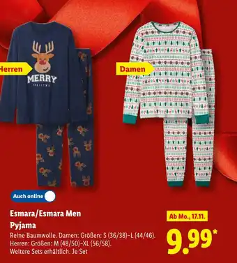 Lidl Esmara men pyjama Angebot