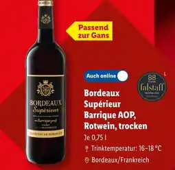 Lidl Bordeaux supérieur barrique aop Angebot