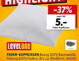 SCONTO Levelone feder-kopfkissen Angebot