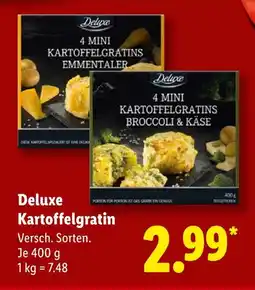 Lidl Deluxe kartoffelgratin emmentaler Angebot