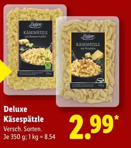 Lidl Deluxe käsespätzle mit sommertrüffel Angebot