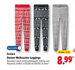 Lidl Esmara damen-weihnachts-leggings Angebot