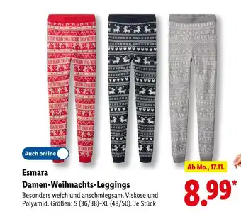 Lidl Esmara damen-weihnachts-leggings Angebot