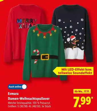 Lidl Esmara damen-weihnachtspullover Angebot