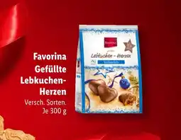 Lidl Favorina gefüllte lebkuchen-herzen Angebot