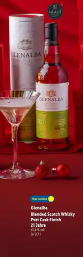 Lidl Glenalba blended scotch whisky port cask finish Angebot