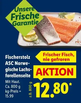 Lidl Fischerstolz asc norwegische lachsforellenseite Angebot