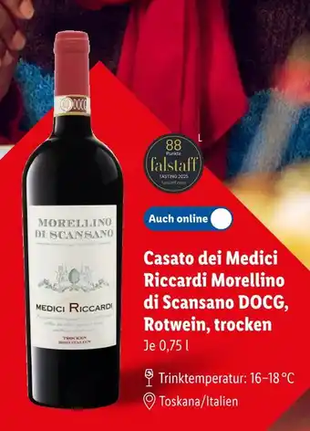 Lidl Medici riccardi casato dei medici riccardi morellino di scansano docg, rotwein Angebot
