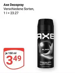 Globus Axe deospray Angebot