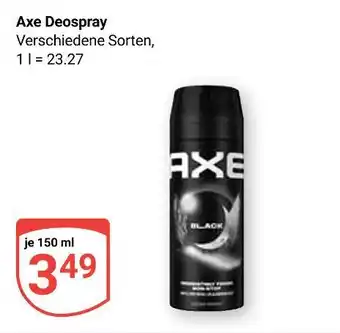 Globus Axe deospray Angebot