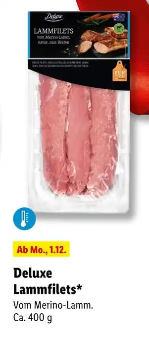 Lidl Deluxe lammfilets Angebot