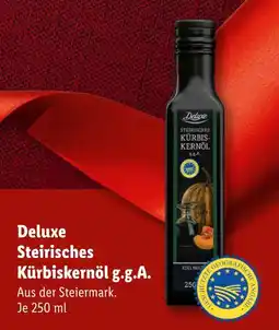 Lidl Deluxe steirisches kürbiskernöl g.g.a Angebot