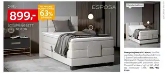 XXXLutz Boxspringbett inkl. motor Angebot