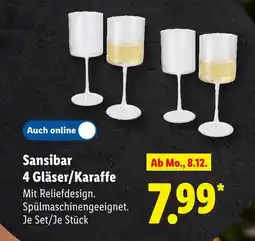 Lidl Sansibar 4 gläser/karaffe Angebot