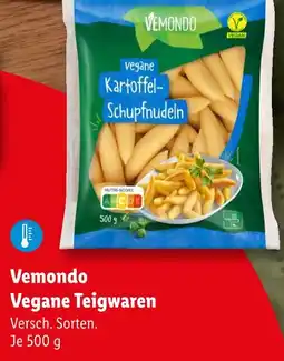 Lidl Vemondo vegane teigwaren Angebot