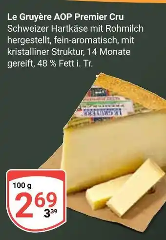 Globus Le gruyère aop premier cru Angebot