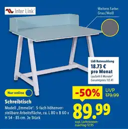 Lidl Inter link schreibtisch modell emmelie Angebot